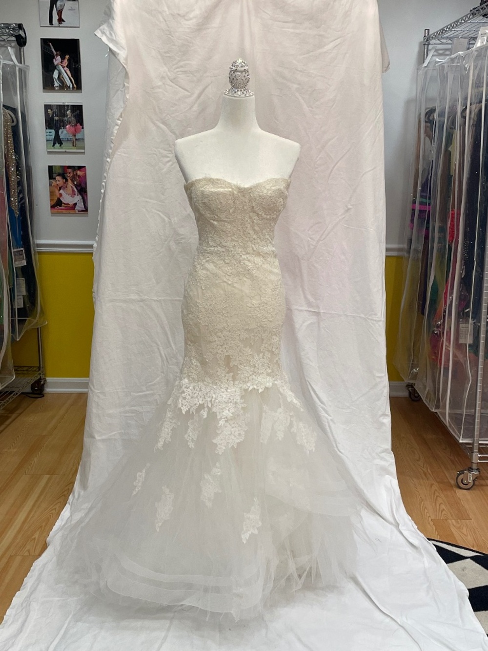 Monique Lhuillier saffron wedding dress